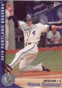 2010 Portland Beavers Sean Kazmar