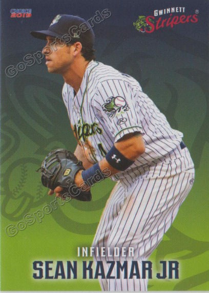 2019 Gwinnett Stripers Sean Kazmar Jr