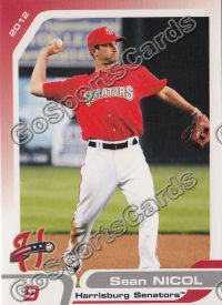 2012 Harrisburg Senators Sean Nicol