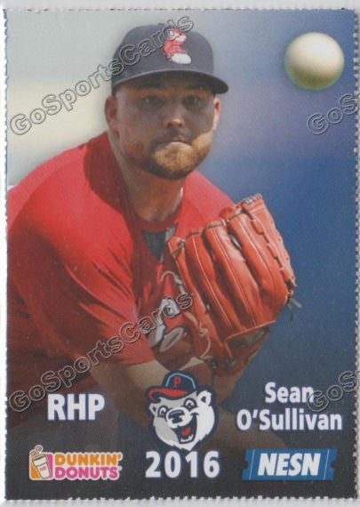 2016 Pawtucket Red Sox SGA Dunkin Donuts Sean O'Sullivan