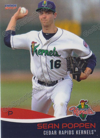 2017 Cedar Rapids Kernels Sean Poppen