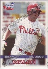 2003 Clearwater Phillies Sean Walsh