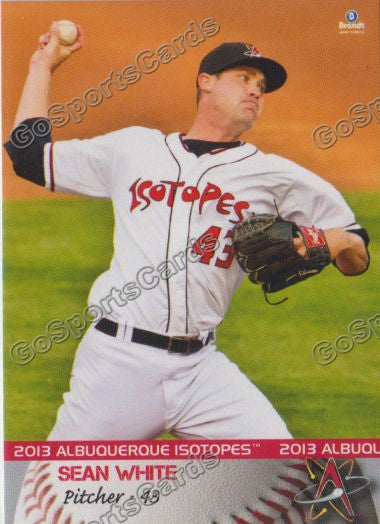 2013 Albuquerque Isotopes Sean White