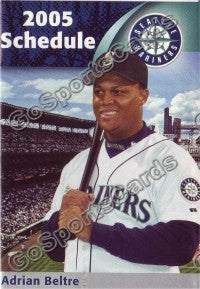 2005 Seattle Mariners Beltre Pocket Schedule
