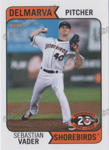 2015 Delmarva Shorebirds Sebastian Vader