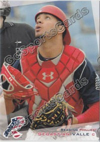 2012 Reading Phillies 2nd Sebastian Valle