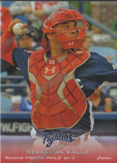 2013 Reading Fightin Phils Phillies Sebastian Valle
