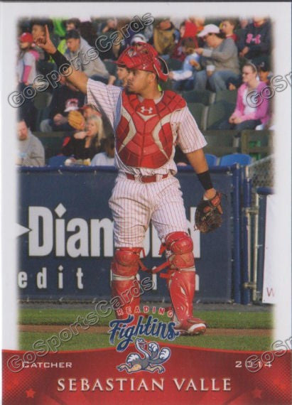 2014 Reading Fightin Phils Sebastian Valle