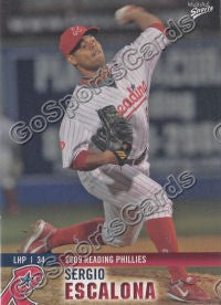 2009 Reading Phillies Sergio Escalona #9