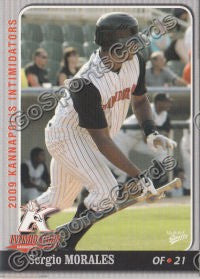 2009 Kannapolis Intimidators Sergio Morales