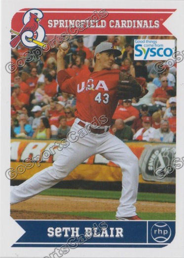 2013 Springfield Cardinals SGA Seth Blair