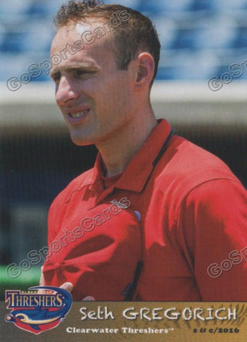 2016 Clearwater Threshers Seth Gregorich