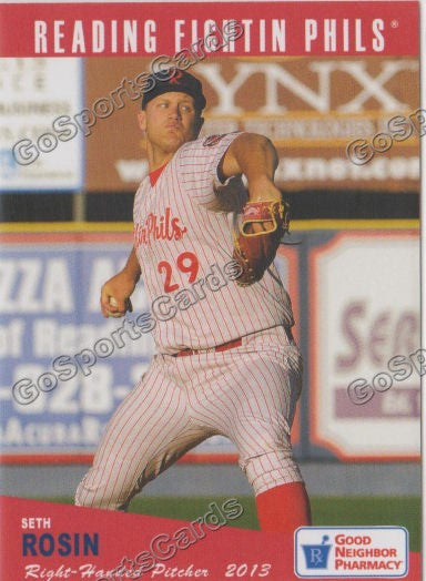 2013 Reading Fightins Phils Updated SGA 2nd Seth Rosin