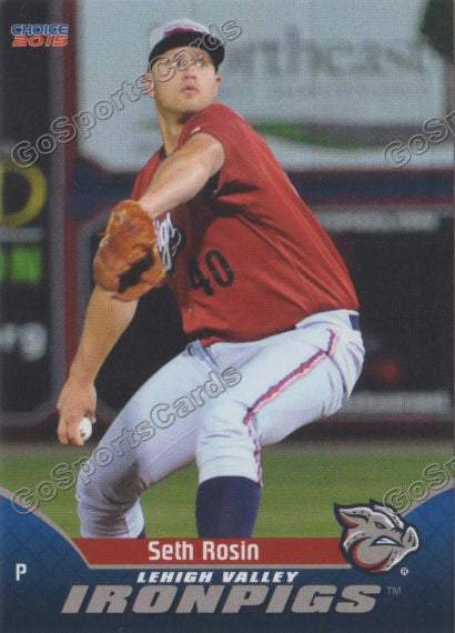 2015 Lehigh Valley IronPigs Seth Rosin 1st