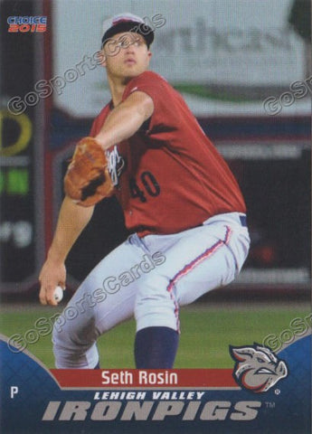 2015 Lehigh Valley IronPigs Seth Rosin 1st