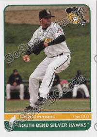 2012 South Bend Silver Hawks Seth Simmons