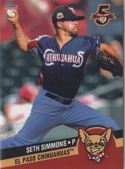 2018 El Paso Chihuahuas Seth Simmons