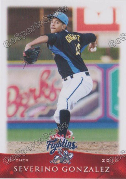 2014 Reading Fightin Phils Severino Gonzalez