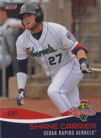 2017 Cedar Rapids Kernels Shane Carrier