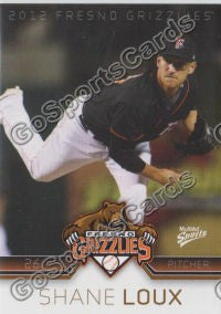 2012 Fresno Grizzlies Shane Loux