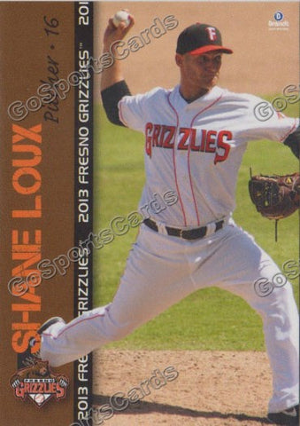 2013 Fresno Grizzlies Shane Loux