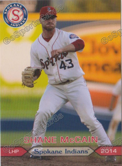 2014 Spokane Indians Shane McCain