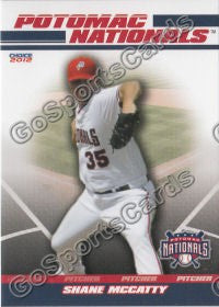 2012 Potomac Nationals Shane McCatty