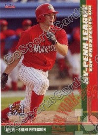 2008 New York Penn League Top Prospects Shane Peterson