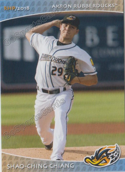 2018 Akron Rubber Ducks Shao Ching Chiang
