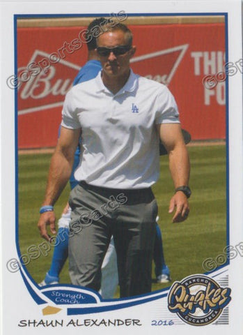 2016 Rancho Cucamonga Quakes Shaun Alexander