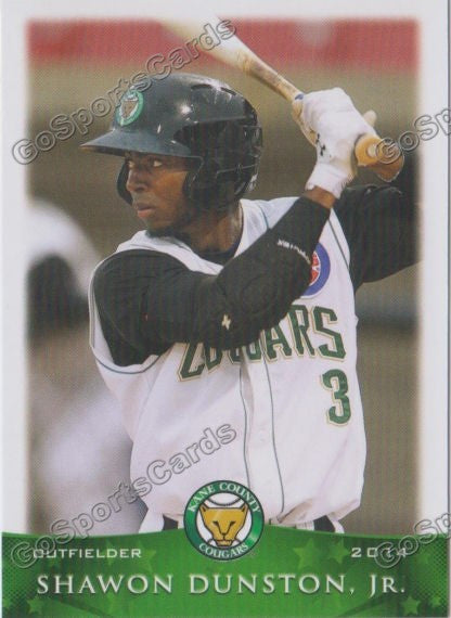 2014 Kane County Cougars Shawon Dunston Jr