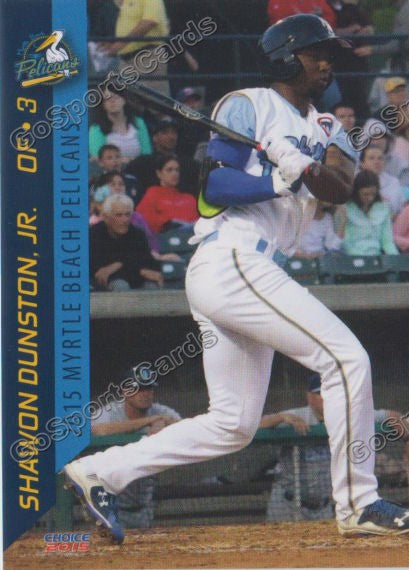 2015 Myrtle Beach Pelicans Shawon Dunston Jr