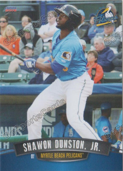 2016 Myrtle Beach Pelicans Shawon Dunston Jr