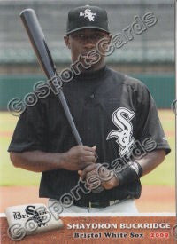 2009 Bristol White Sox Shaydron Buckridge