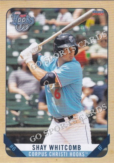 2022 Corpus Christi Hooks Shay Whitcomb – Go Sports Cards