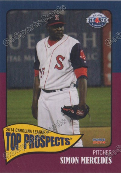 2014 Carolina League Top Prospect Simon Mercedes