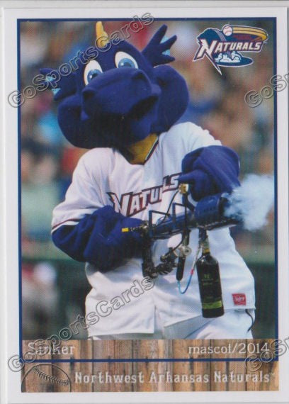 2014 Northwest Arkansas Naturals Sinker Mascot