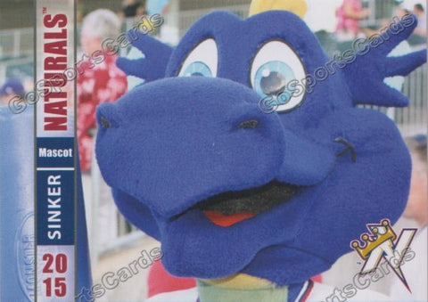 2015 Northwest Arkansas Naturals Sinker Mascot