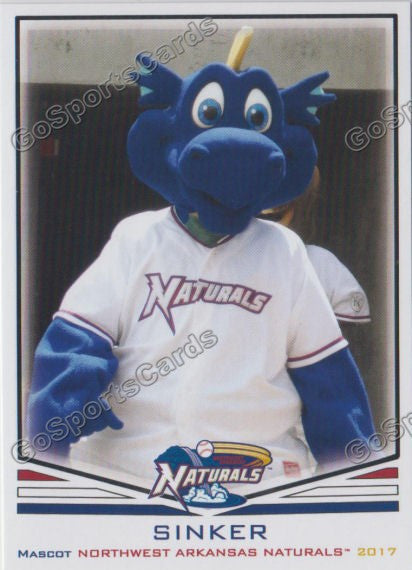 2017 Northwest Arkansas Naturals Sinker Mascot