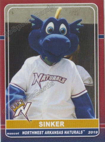 2019 Northwest Arkansas Naturals Sinker Mascot