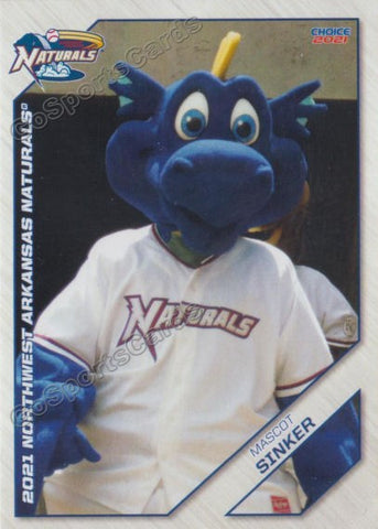 2021 Northwest Arkansas Naturals Sinker Mascot