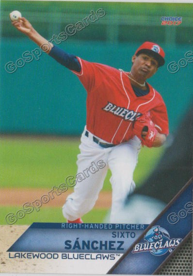2017 Lakewood BlueClaws Sixto Sanchez
