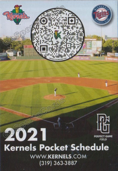 2021 Cedar Rapids Kernels Pocket Schedule
