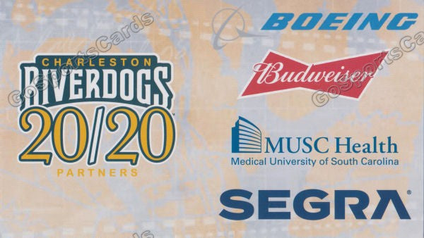 2021 Charleston RiverDogs Pocket Schedule (FLAT)