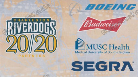 2021 Charleston RiverDogs Pocket Schedule (FLAT)