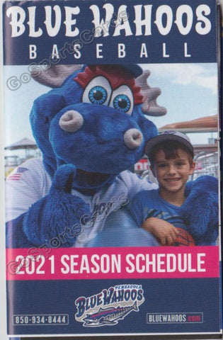 2021 Pensacola Blue Wahoos Pocket Schedule