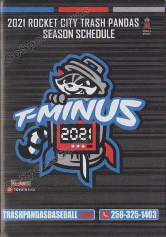 2021 Rocket City Trash Pandas Pocket Schedule