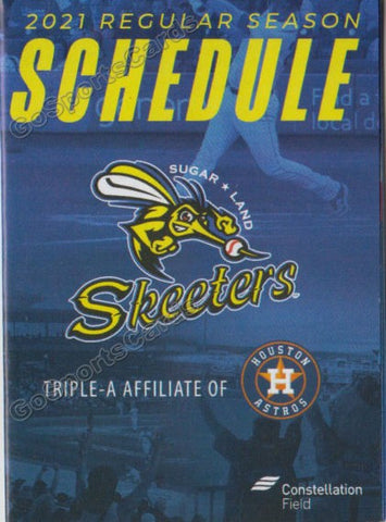 2021 Sugar Land Skeeters Pocket Schedule