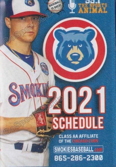 2021 Tennessee Smokies Pocket Schedule