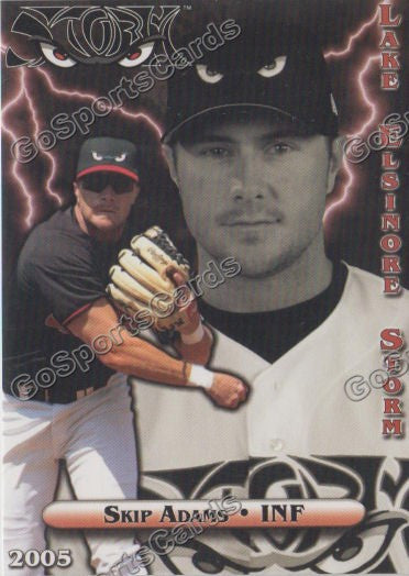 2005 Lake Elsinore Storm Skip Adams – Go Sports Cards